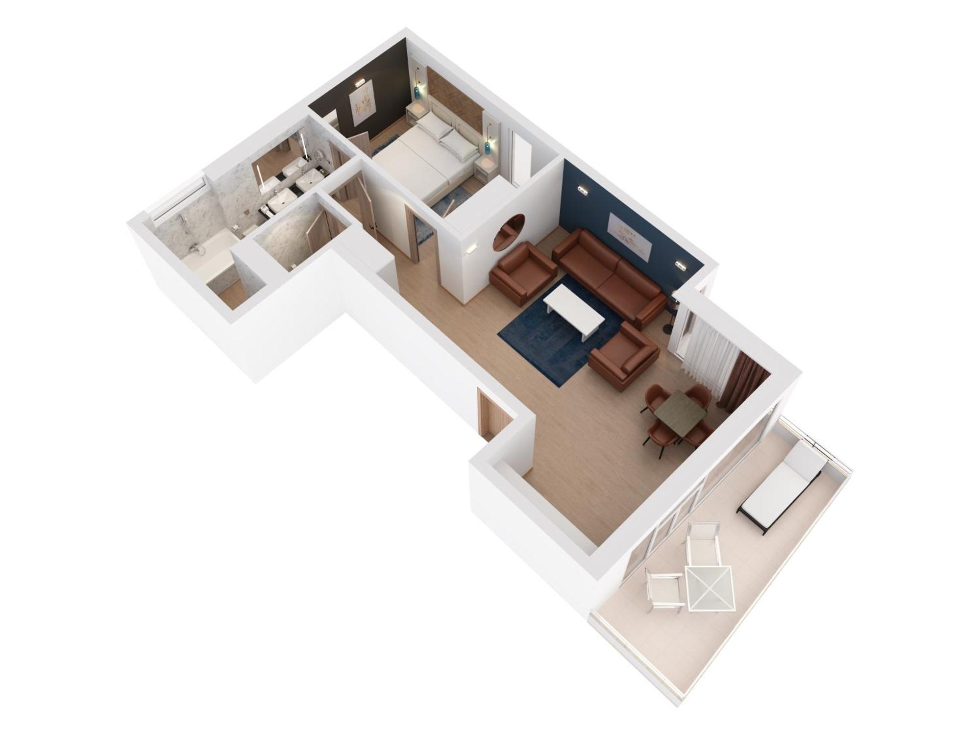 King Deluxe One-Bedroom Villa Suite Sea View