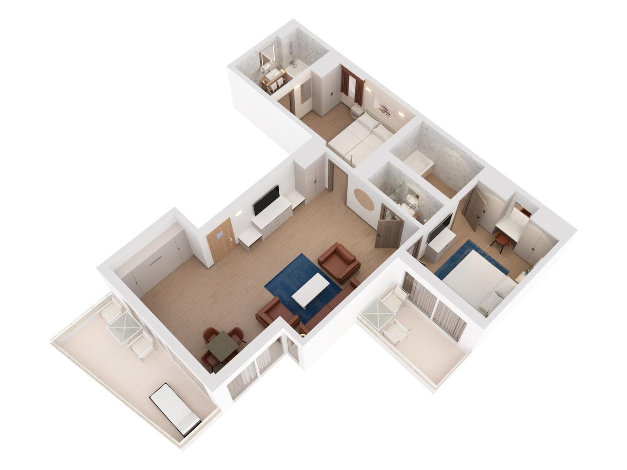 Deluxe Two Bedroom Seaview Villa